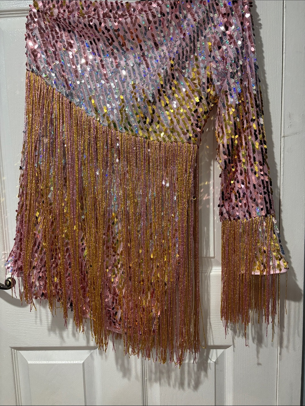 NWT Fringe multicolor party dress - Picture 5 of 8